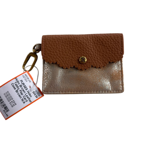 Hobo Brown Leather Tabby Flap Card Case