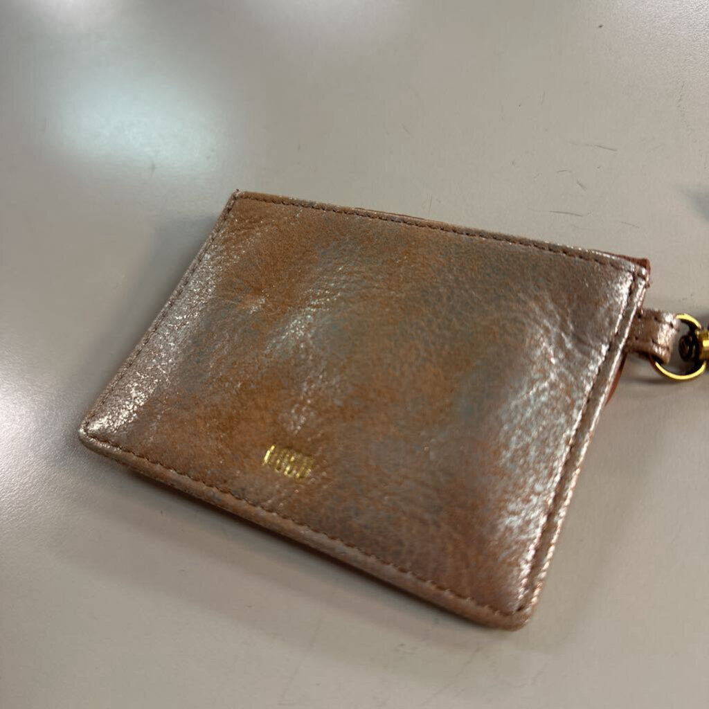 Hobo Brown Leather Tabby Flap Card Case