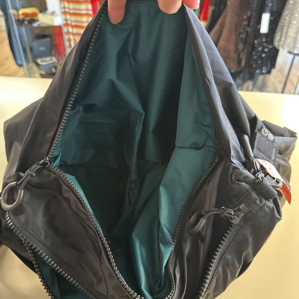Hobo Black Nylon The Big Draw Crossbody Purse