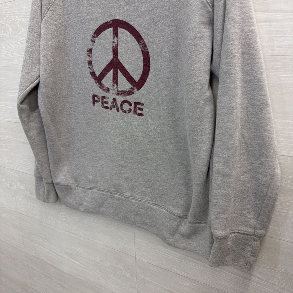 Cherry Loom Grey Peace Long Sleeve Pullover 3XL
