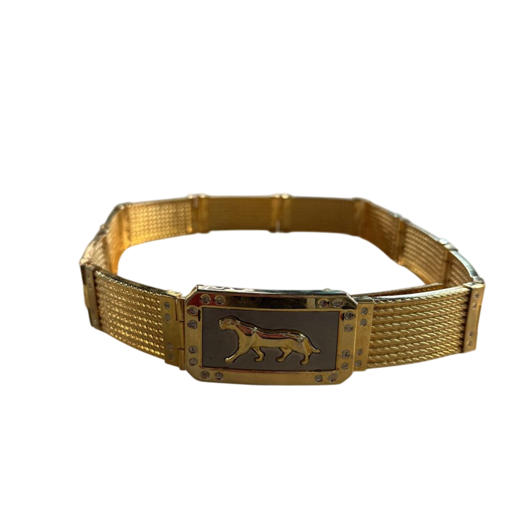 Vintage Gold Metal Non Stretch Belt Small/ Medium
