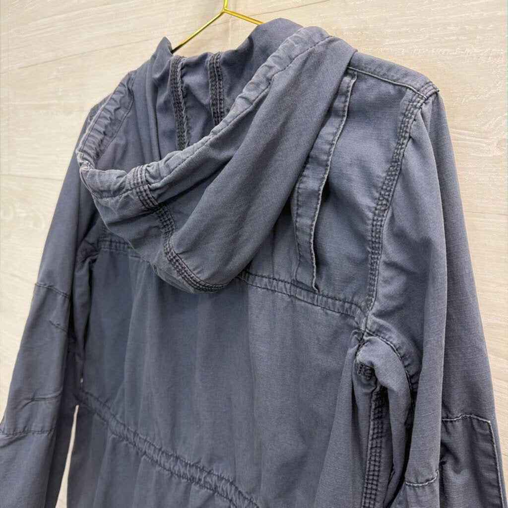 Carhartt Blue Utility Zip Up Hooded Jacket Medium