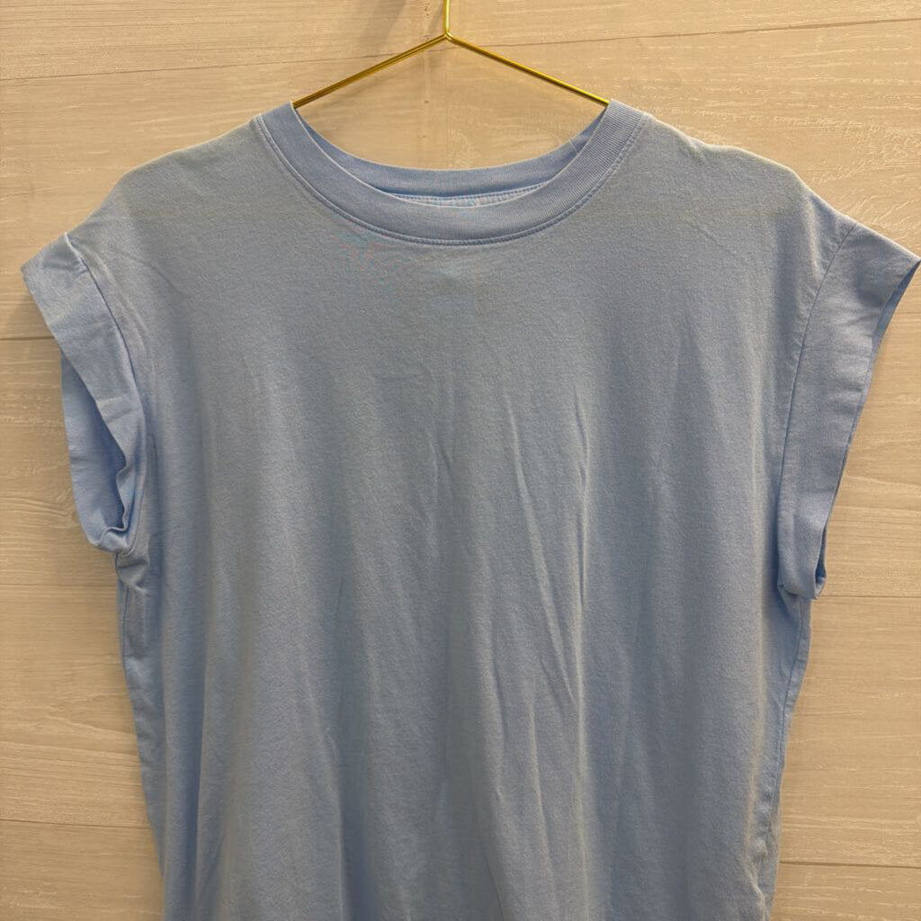Blue Short Sleeve Top Medium