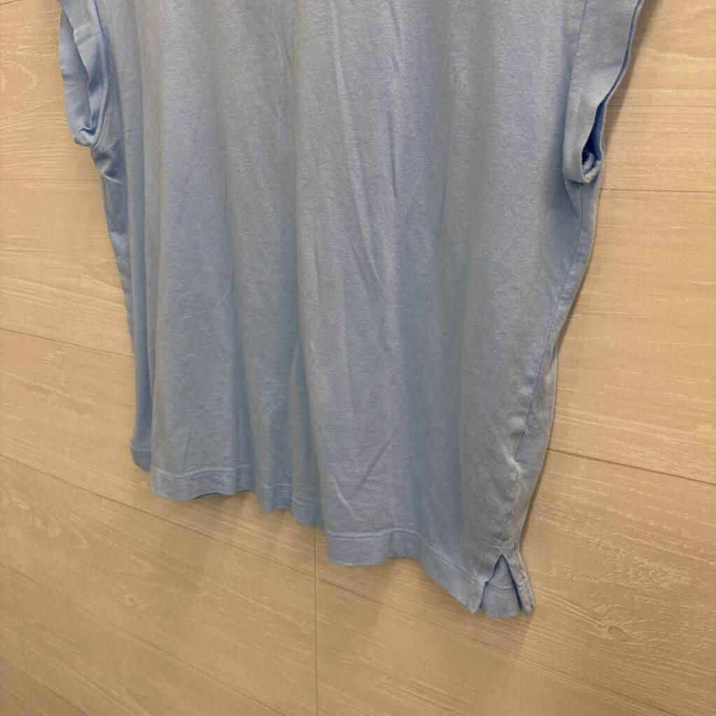Blue Short Sleeve Top Medium