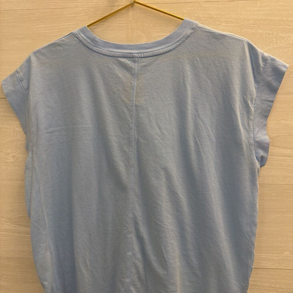 Blue Short Sleeve Top Medium