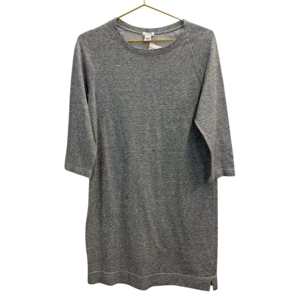 J Crew Grey Long Sleeve Shift Dress Small