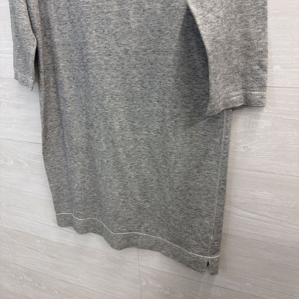 J Crew Grey Long Sleeve Shift Dress Small