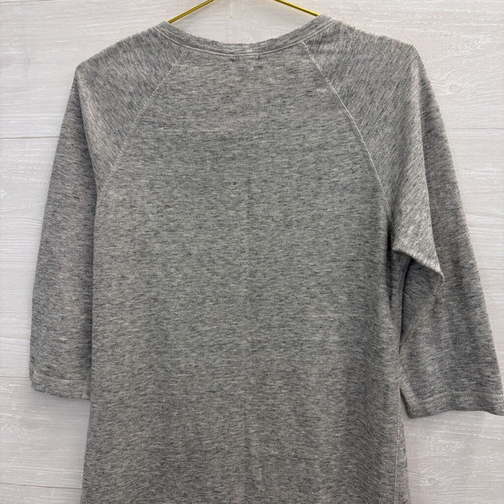 J Crew Grey Long Sleeve Shift Dress Small
