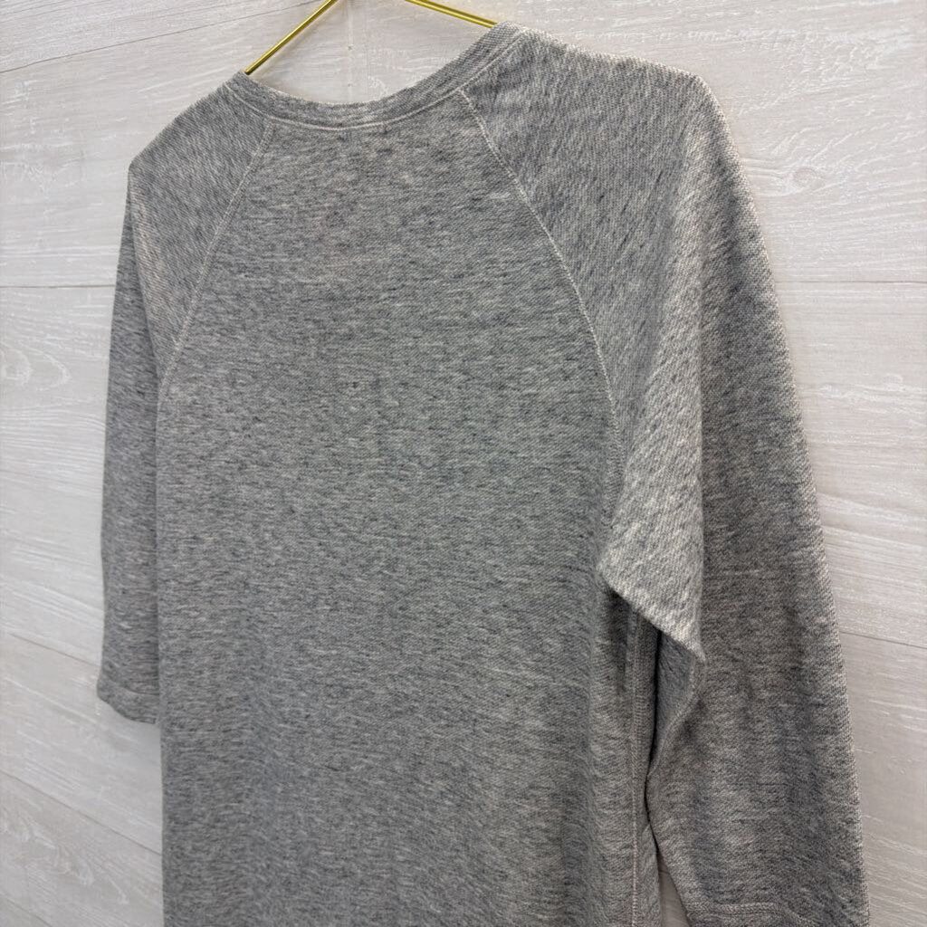 J Crew Grey Long Sleeve Shift Dress Small