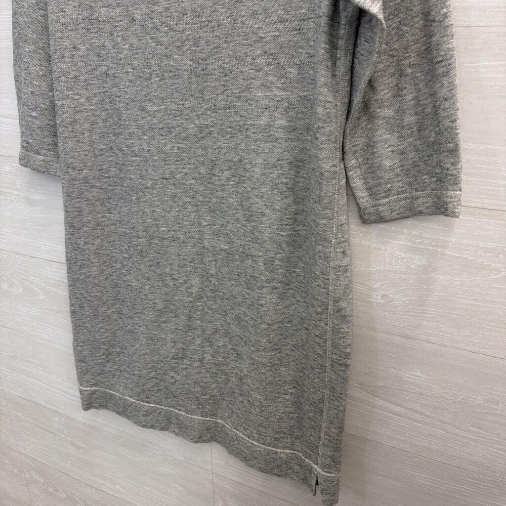 J Crew Grey Long Sleeve Shift Dress Small