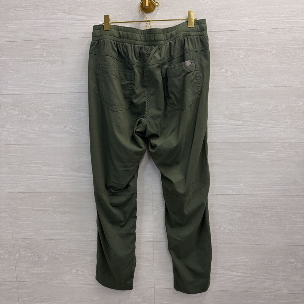 LL Bean Green Pull On Pants Small Petite