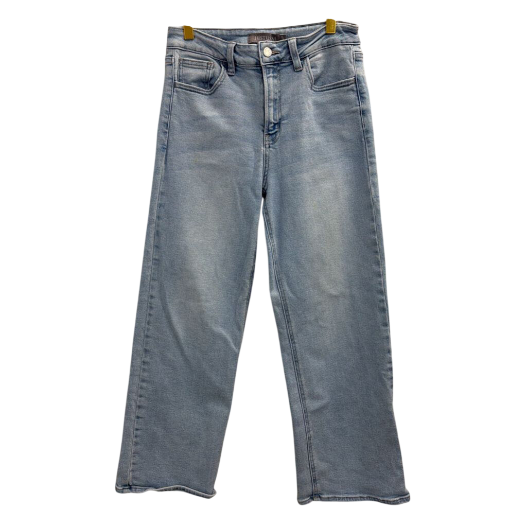 Just USA Light Wash Wide Leg Jeans 27