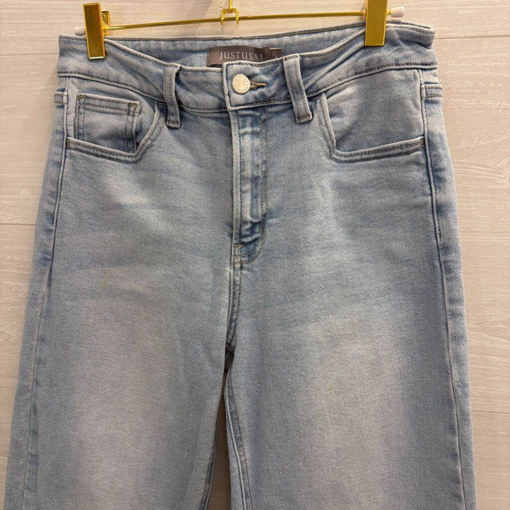 Just USA Light Wash Wide Leg Jeans 27