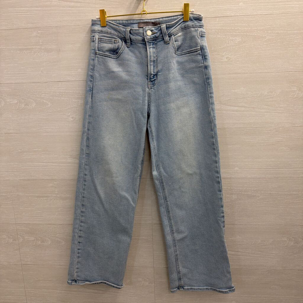 Just USA Light Wash Wide Leg Jeans 27