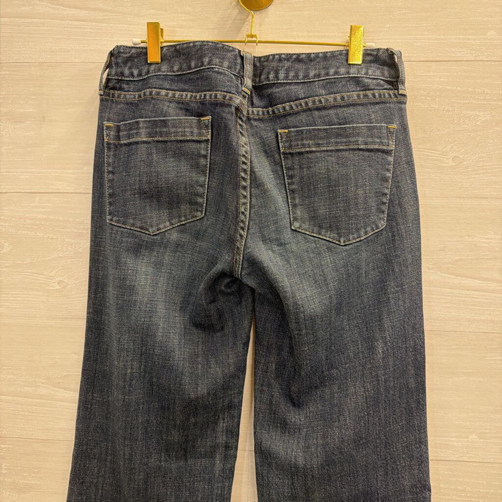 J Crew Dark Wash Stretch Favorite Fit Wide Leg Jeans 6