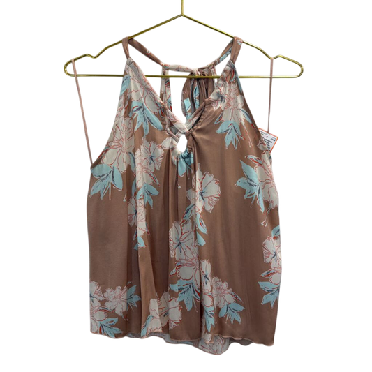 Intimately Free People Pink/ Multi Floral Print Tank Top Medium