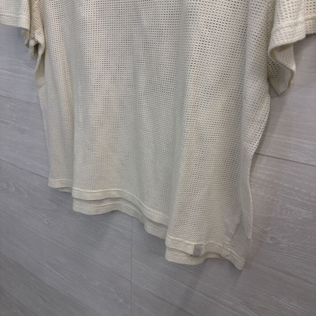 Standard Cloth White Mesh Short Sleeve Top Medium