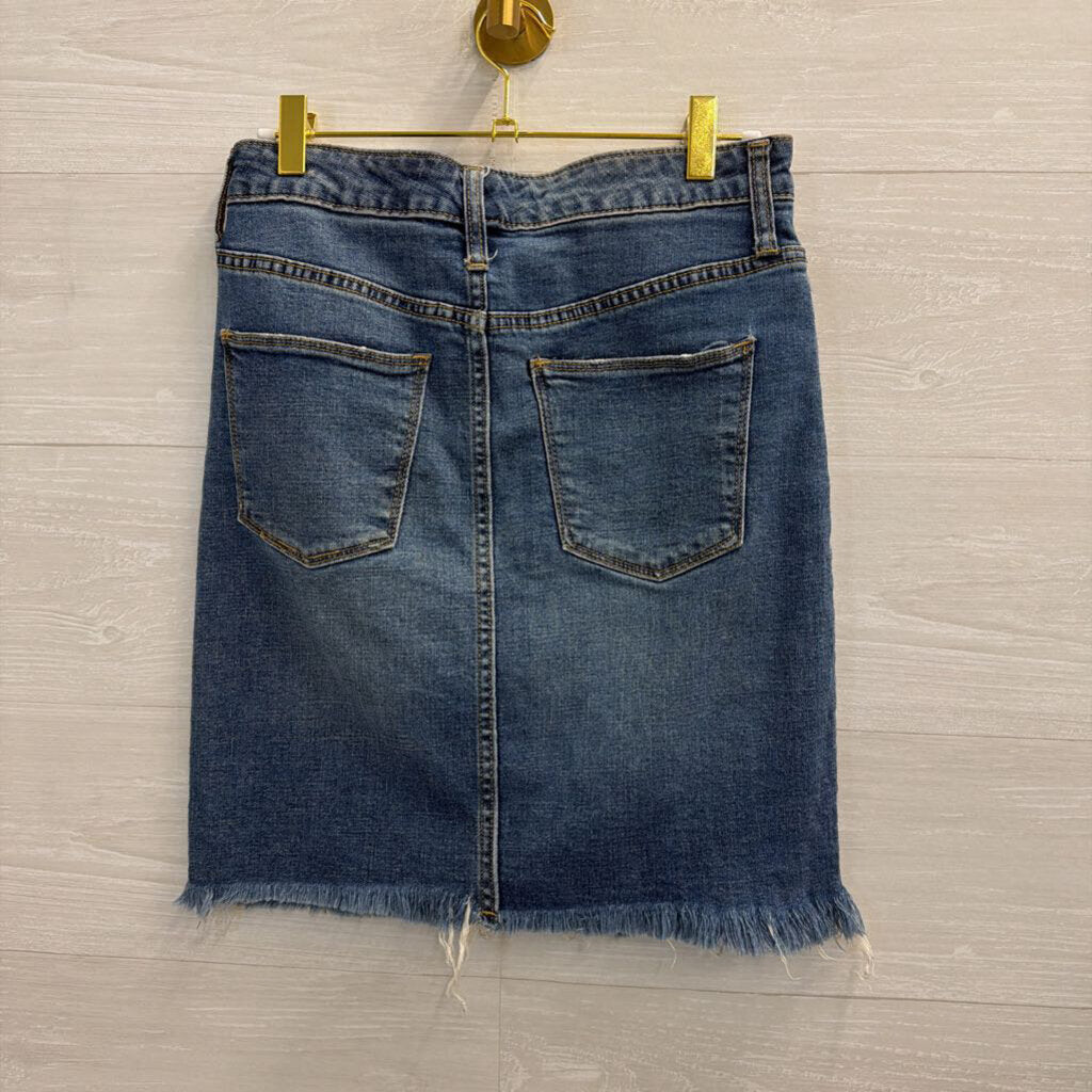 Medium Wash Denim Skirt 27