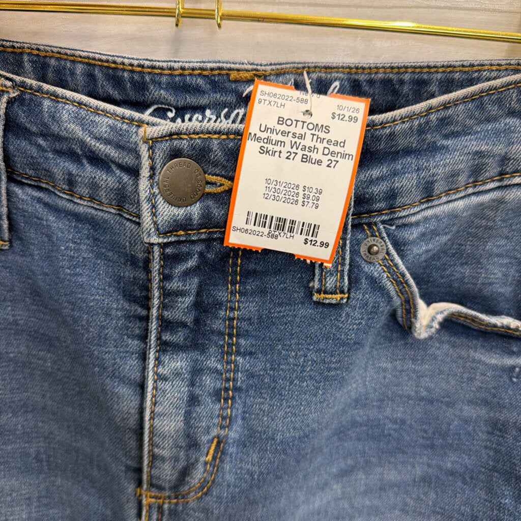 Medium Wash Denim Skirt 27