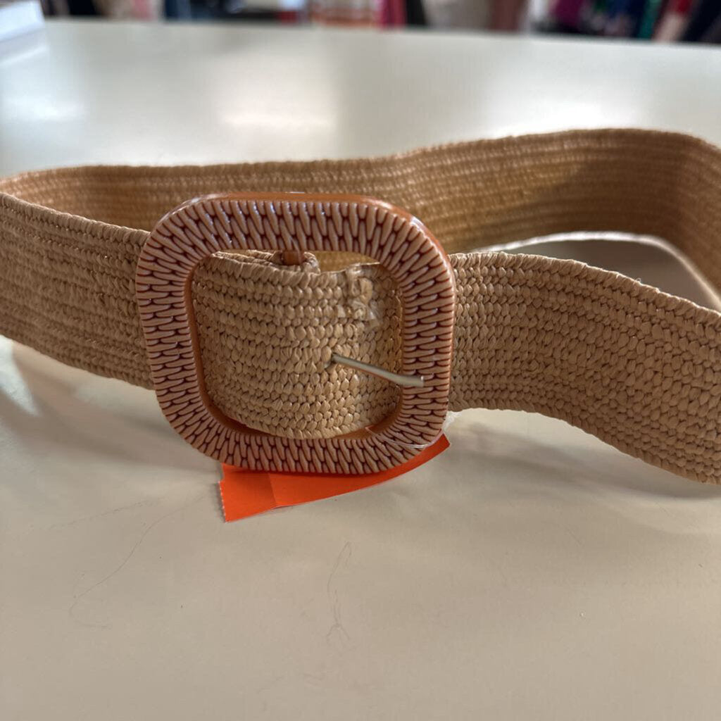Natural Woven Stretchy Belt Small/ Medium