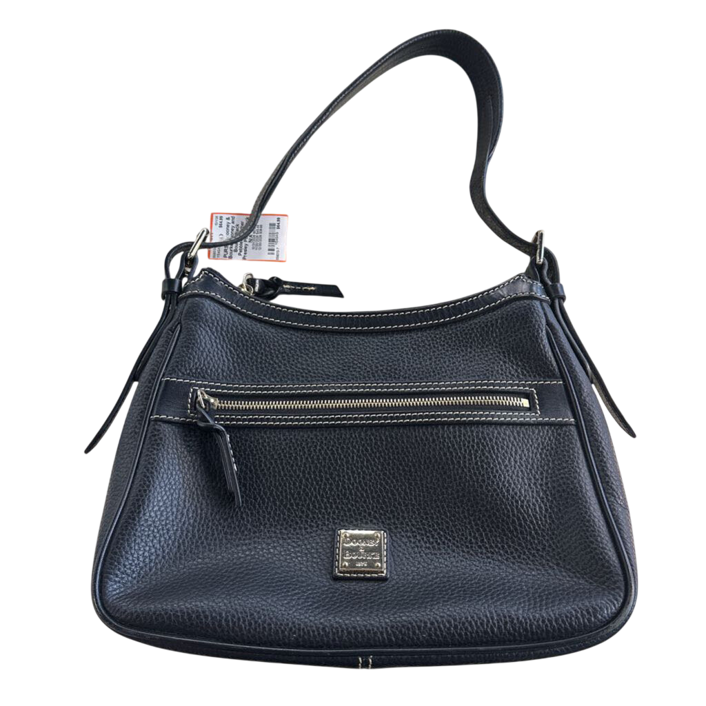 Dooney and Bourke Black Pebbled Leather Presley Purse