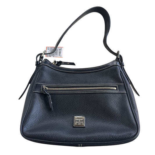 Dooney and Bourke Black Pebbled Leather Presley Purse