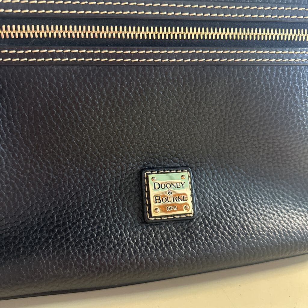 Dooney and Bourke Black Pebbled Leather Presley Purse