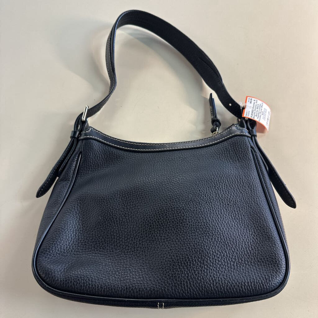 Dooney and Bourke Black Pebbled Leather Presley Purse