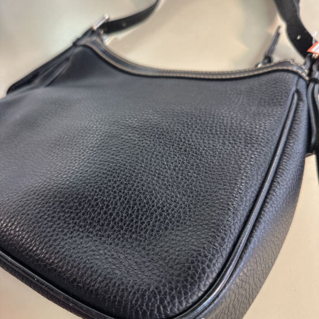 Dooney and Bourke Black Pebbled Leather Presley Purse