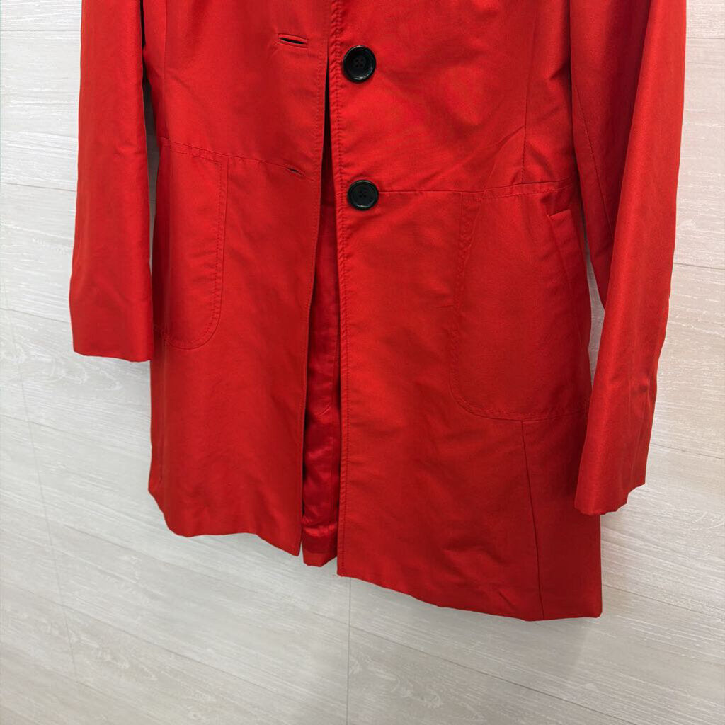 Banana Republic Red Long Jacket Small
