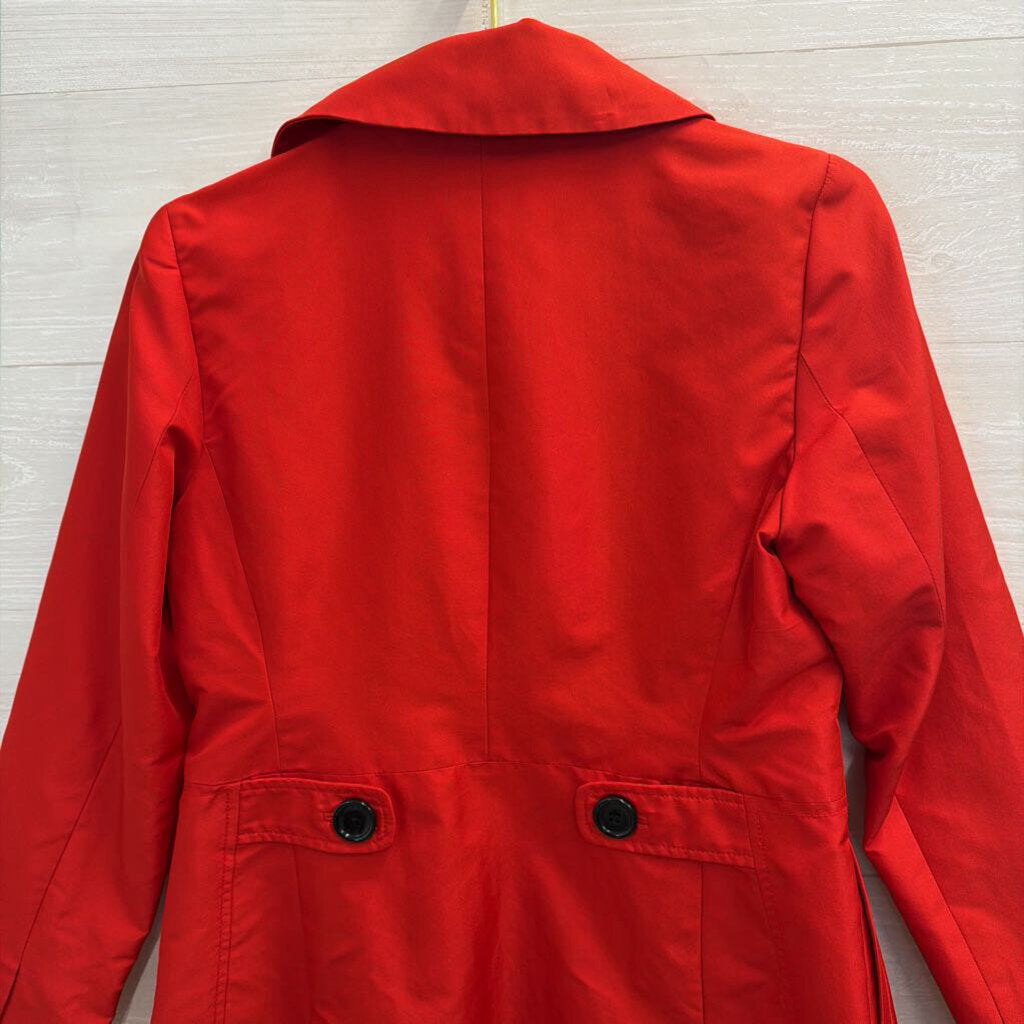 Banana Republic Red Long Jacket Small