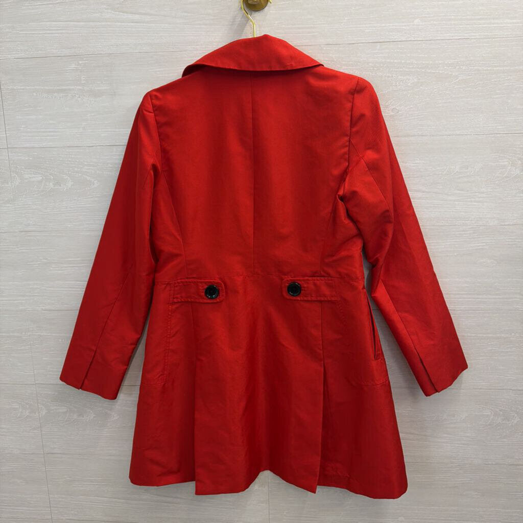 Banana Republic Red Long Jacket Small