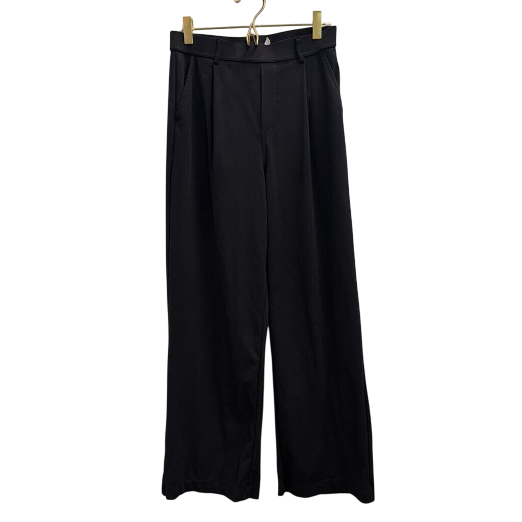 Halara Black Wide Leg Pull On Trouser Pants Small