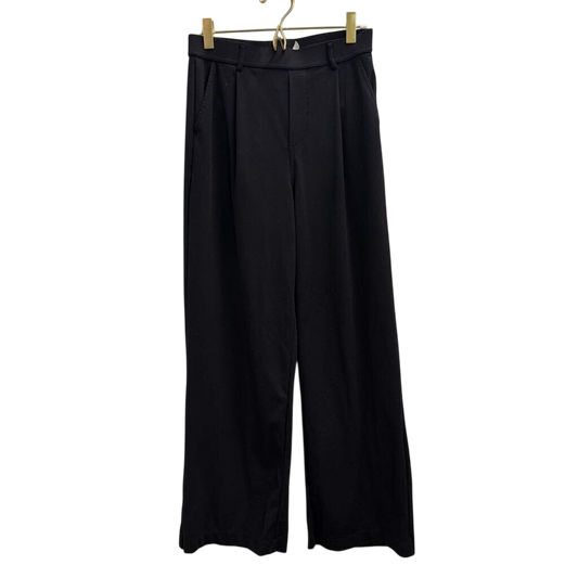 Halara Black Wide Leg Pull On Trouser Pants Small