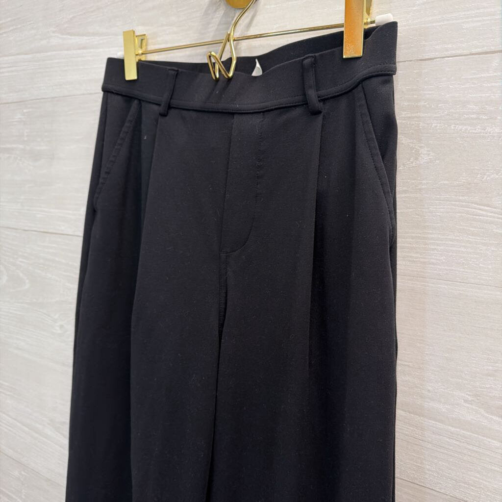 Halara Black Wide Leg Pull On Trouser Pants Small