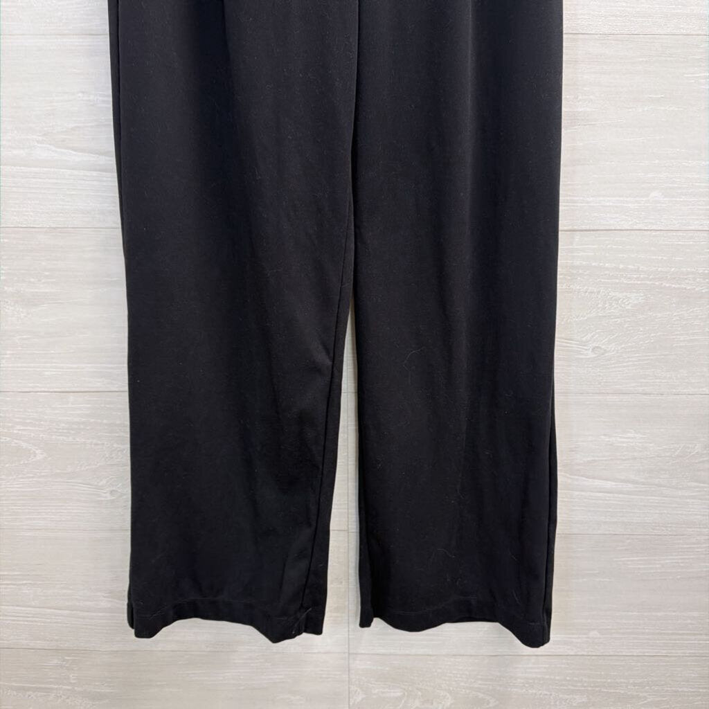 Halara Black Wide Leg Pull On Trouser Pants Small
