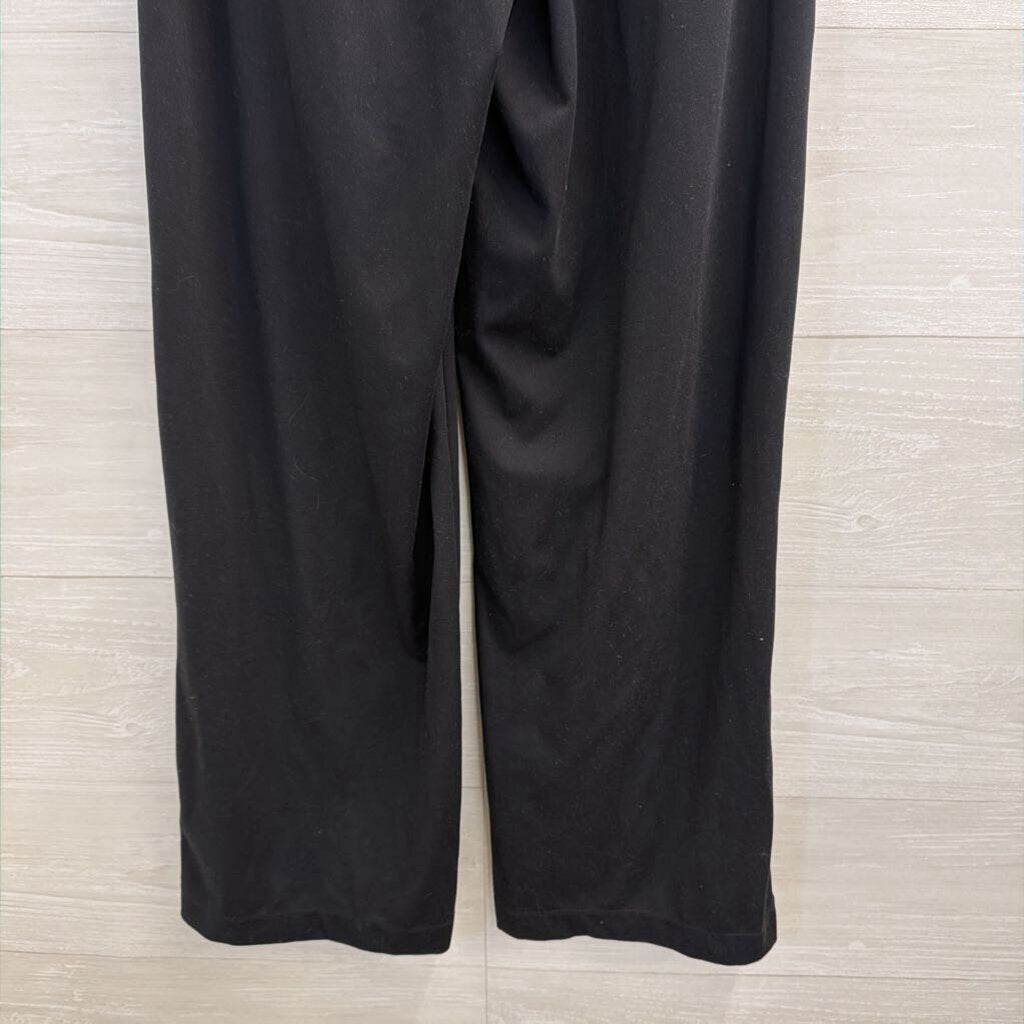 Halara Black Wide Leg Pull On Trouser Pants Small