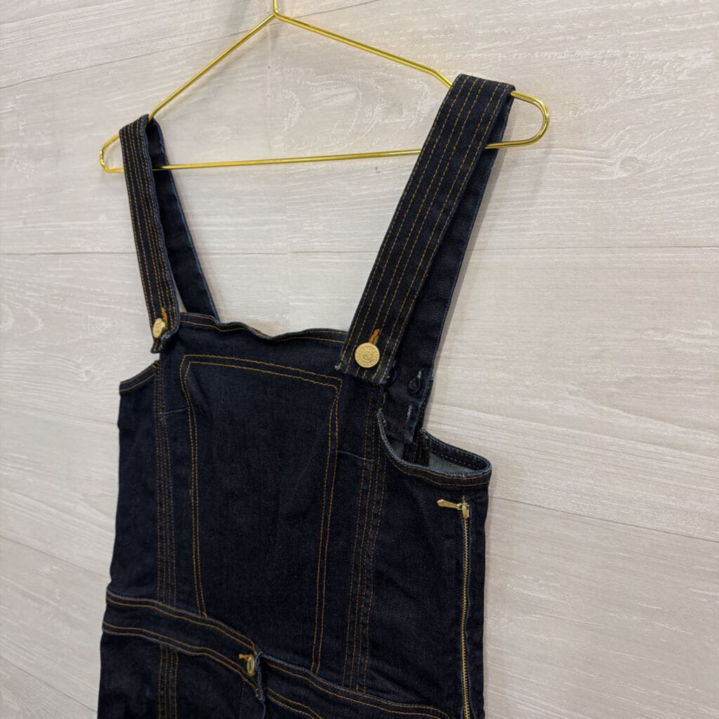 7 For All Mankind Dark Wash Overall Dress Extra Small