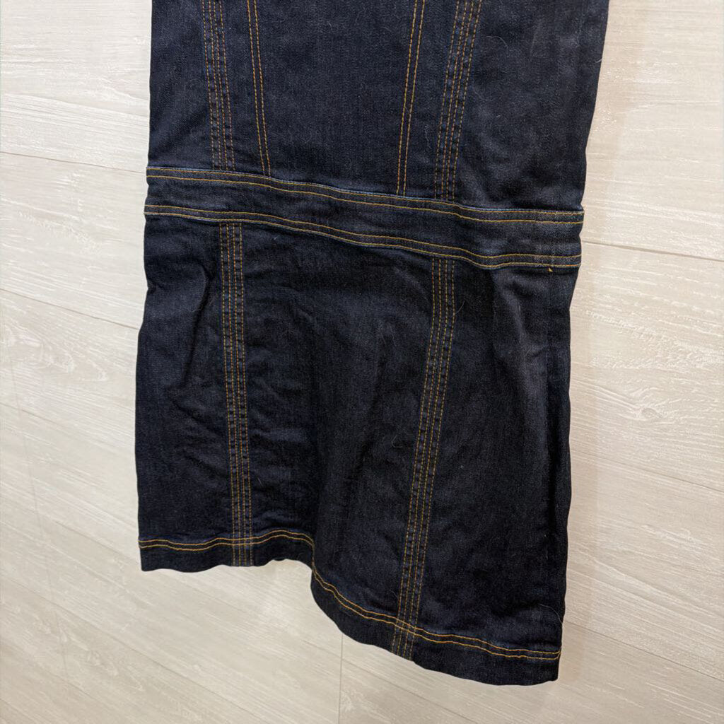 7 For All Mankind Dark Wash Overall Dress Extra Small