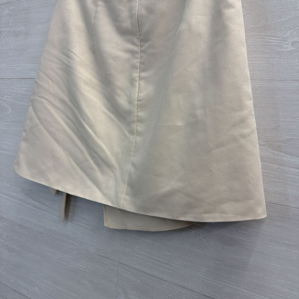 Mare Mare Cream Wrap Style Front Buckle Mini Skirt Extra Small