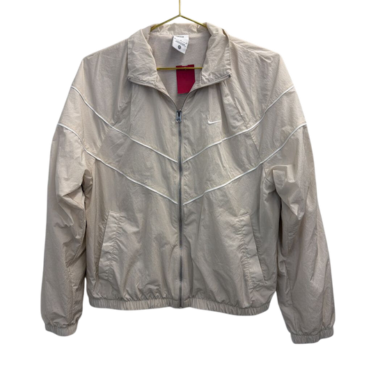 Nike Beige/ White Windrunner Zip Up Jacket Medium