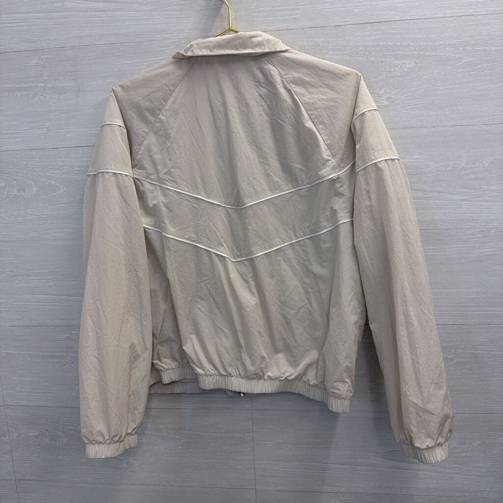 Nike Beige/ White Windrunner Zip Up Jacket Medium