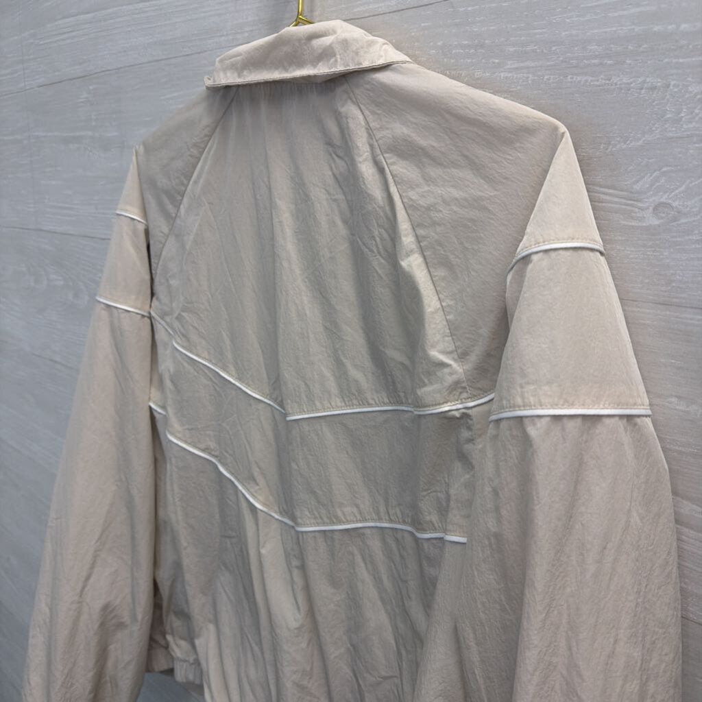 Nike Beige/ White Windrunner Zip Up Jacket Medium