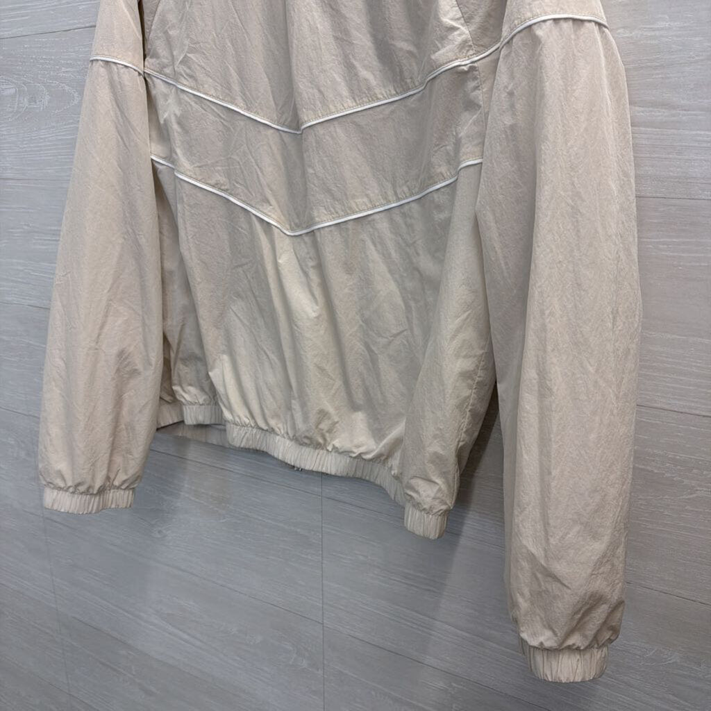 Nike Beige/ White Windrunner Zip Up Jacket Medium