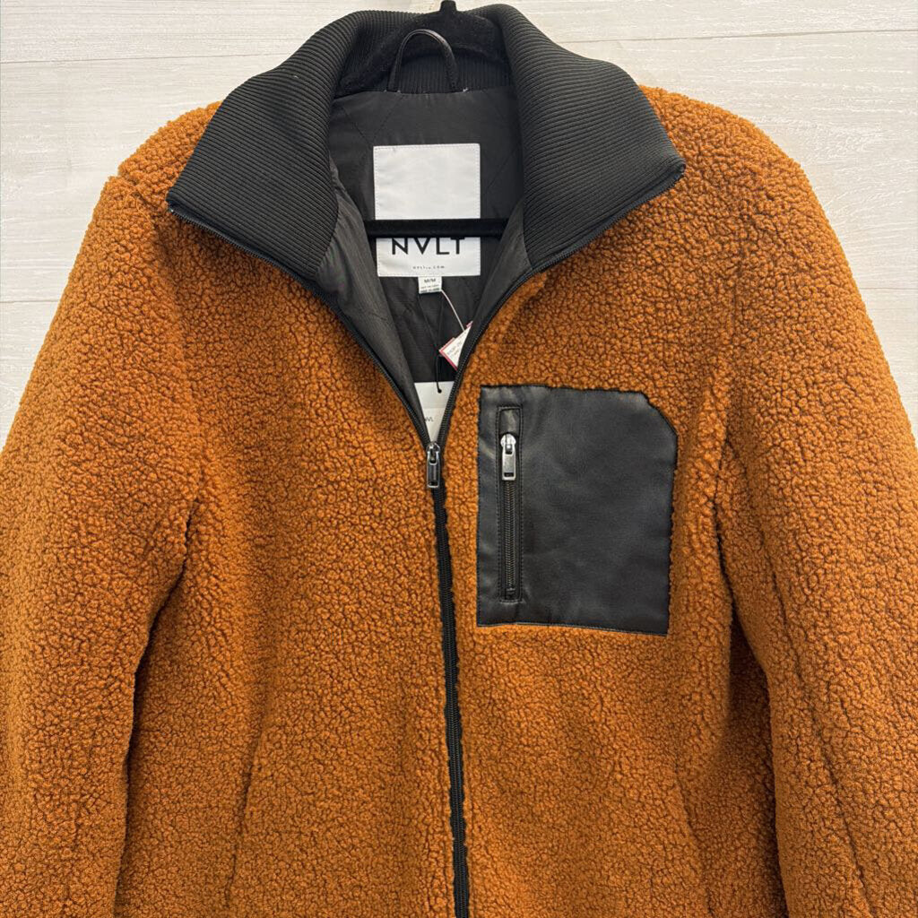 NVLT Brown/ Black Teddy Jacket Medium
