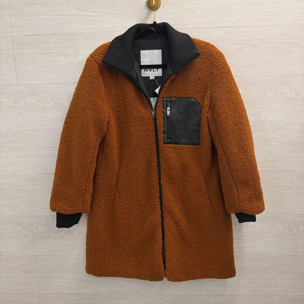 NVLT Brown/ Black Teddy Jacket Medium