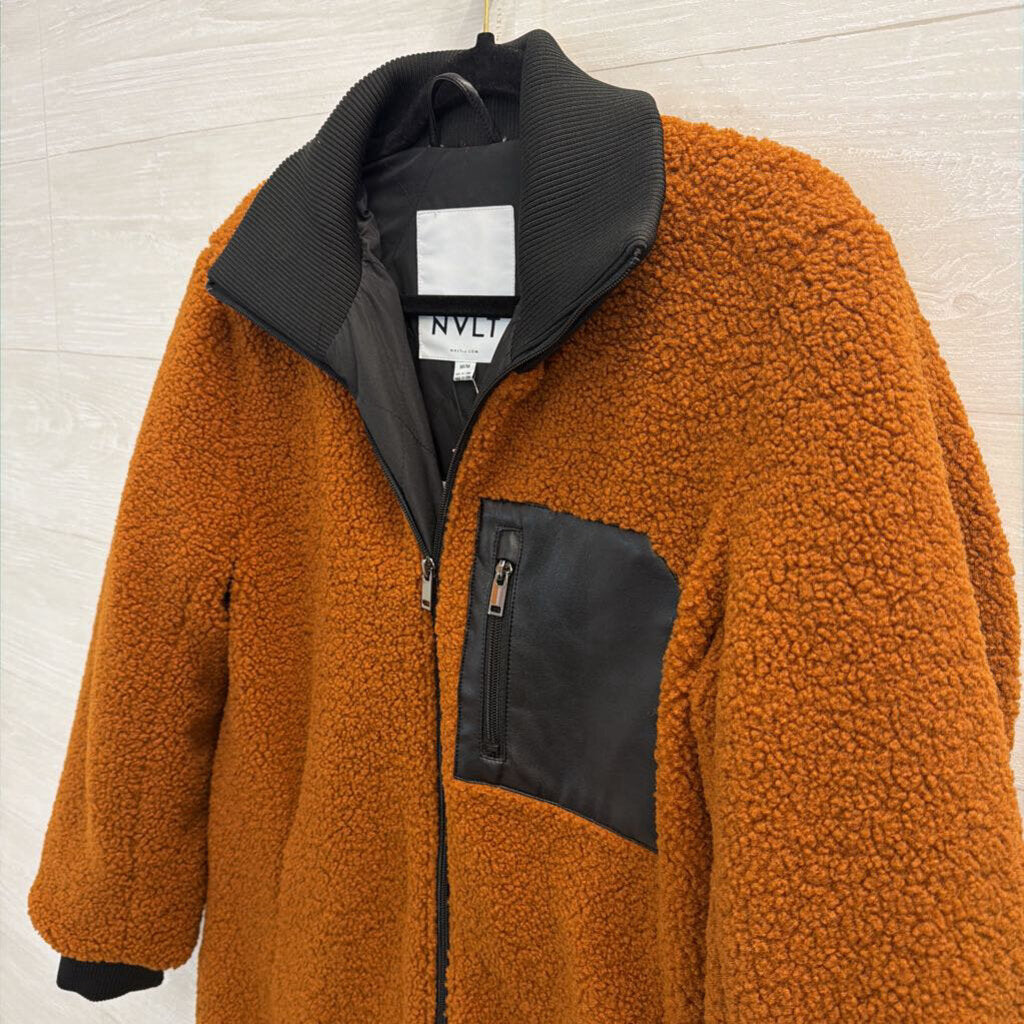 NVLT Brown/ Black Teddy Jacket Medium