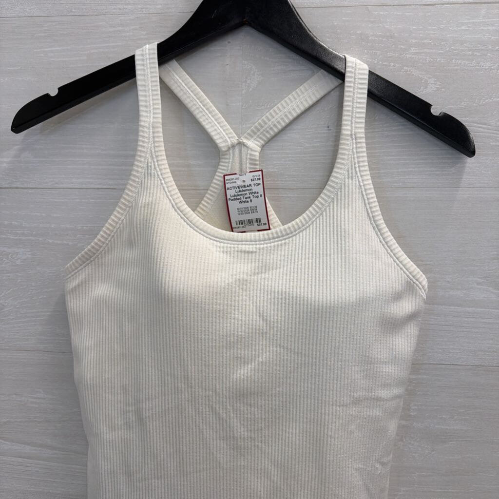 Lululemon White Padded Tank Top 8