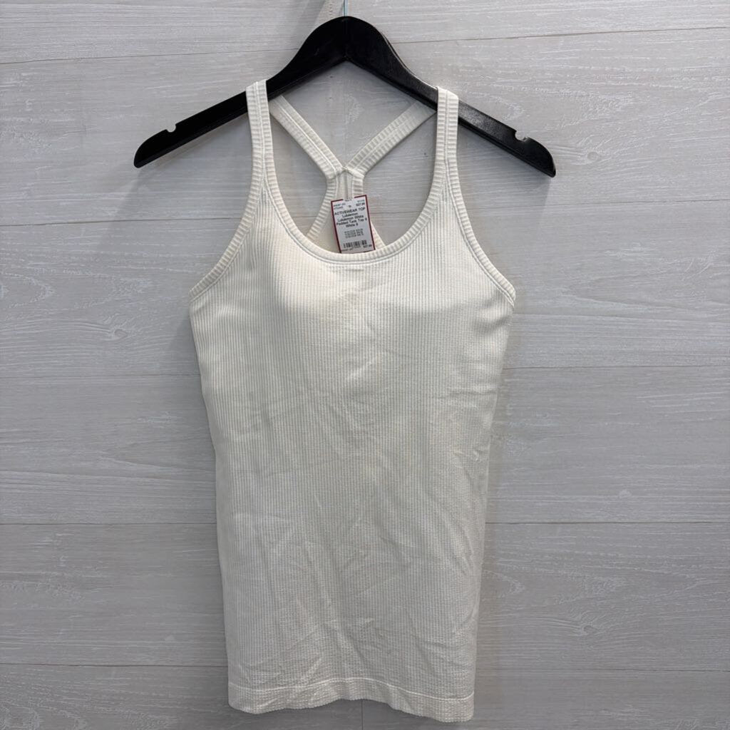 Lululemon White Padded Tank Top 8