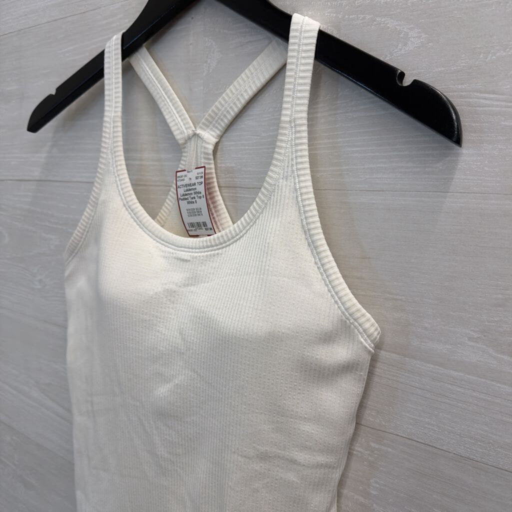 Lululemon White Padded Tank Top 8